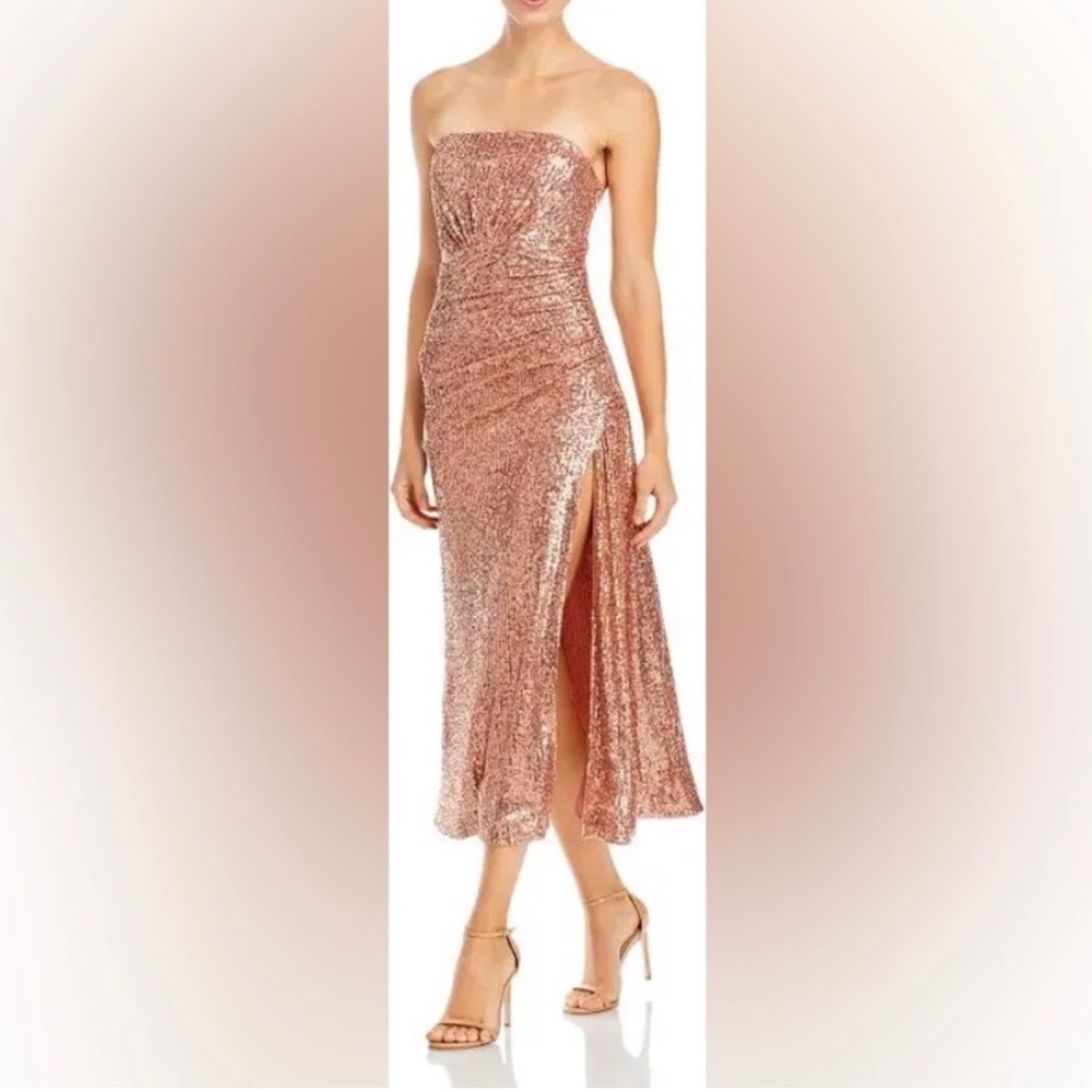 Ramy Brook Exclusive Grace Strapless Sequin Dress NWT